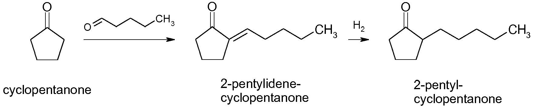 cyclopentanone   naoh